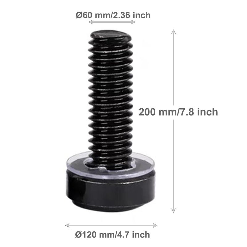 Jashem 60 Pack M6 x 20 mm Server Rack Screws Computer Rack Mount Screws Cage Nuts and Screws Square Insert Nuts for Audio Server Console Mounting Routers, Shelves, Enclosures, Cabinets - Image 2